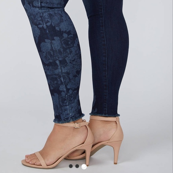 NWT Power Pocket SS Floral Skinny Jean - Picture 3 of 3